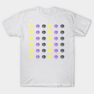 Watercolor Dots - nonbinary pride T-Shirt